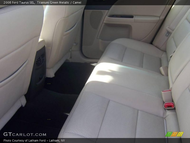 Titanium Green Metallic / Camel 2008 Ford Taurus SEL