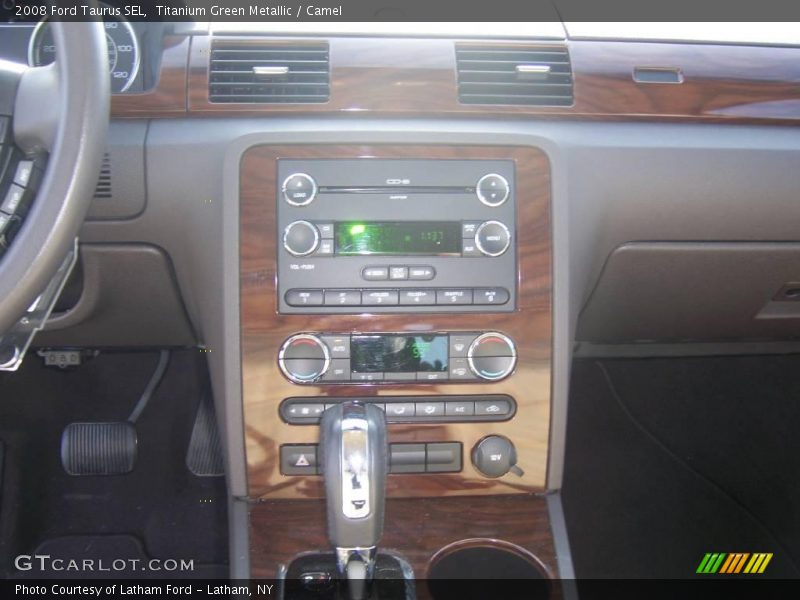 Titanium Green Metallic / Camel 2008 Ford Taurus SEL