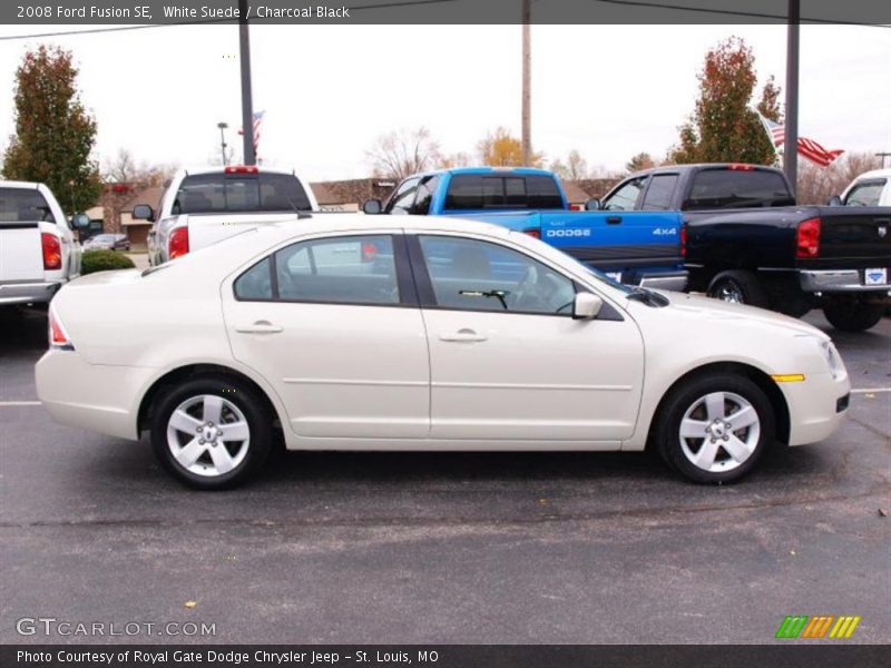White Suede / Charcoal Black 2008 Ford Fusion SE