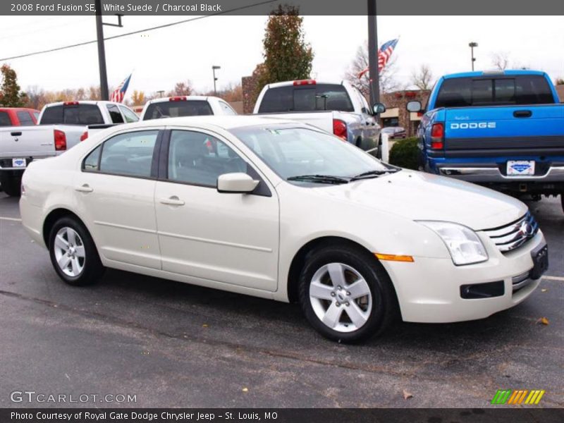 White Suede / Charcoal Black 2008 Ford Fusion SE