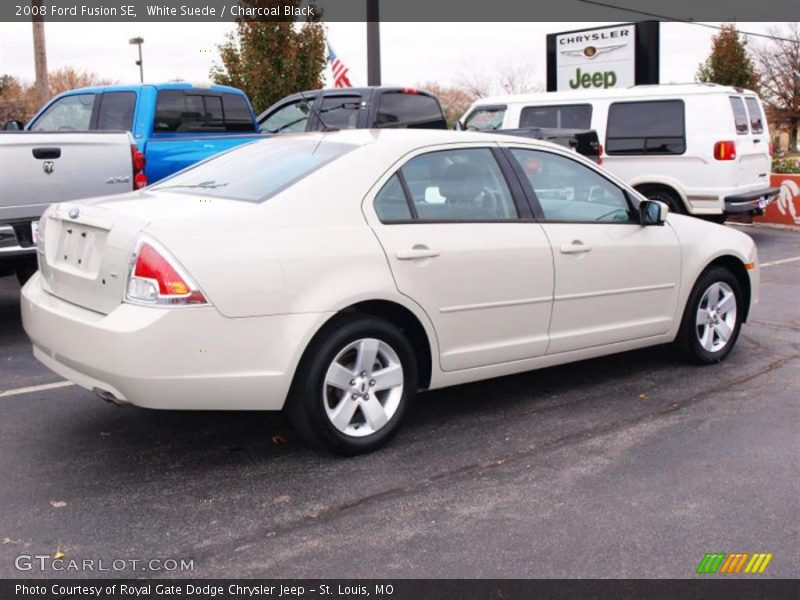 White Suede / Charcoal Black 2008 Ford Fusion SE