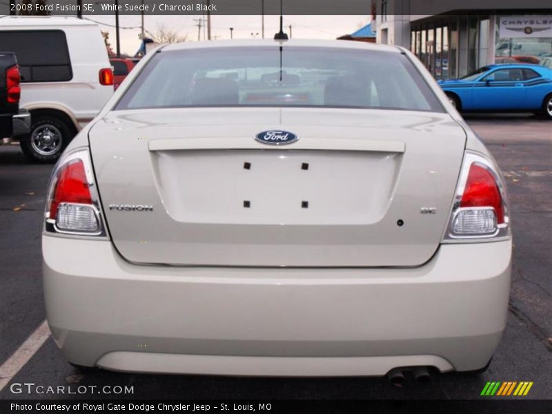 White Suede / Charcoal Black 2008 Ford Fusion SE