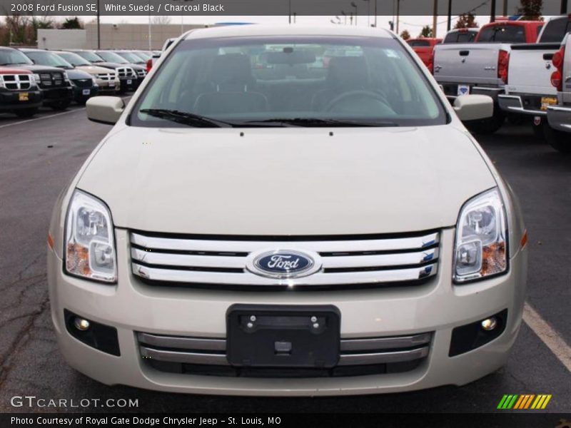 White Suede / Charcoal Black 2008 Ford Fusion SE