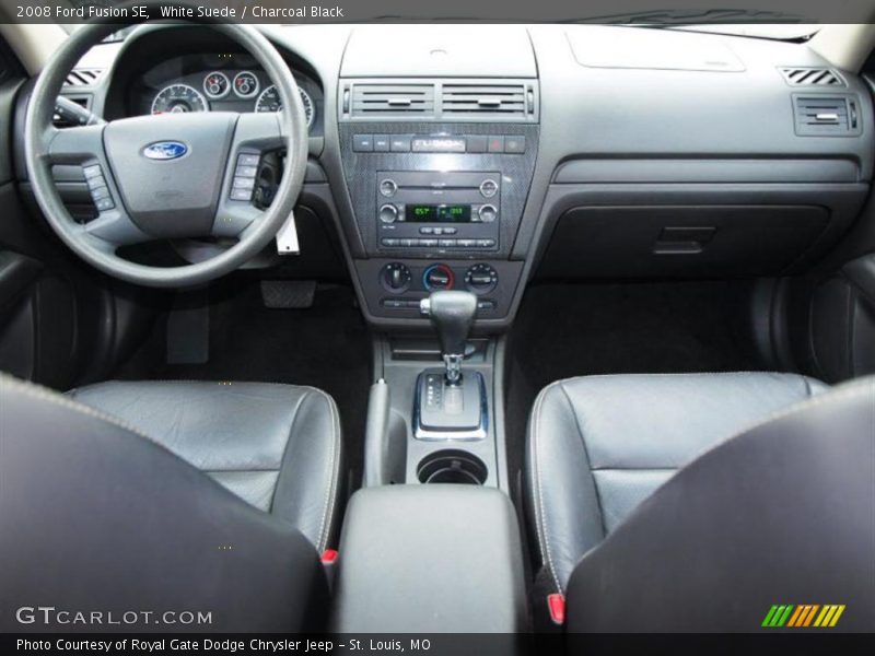 White Suede / Charcoal Black 2008 Ford Fusion SE