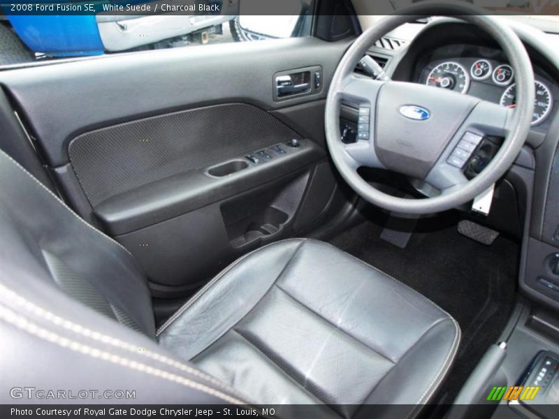 White Suede / Charcoal Black 2008 Ford Fusion SE