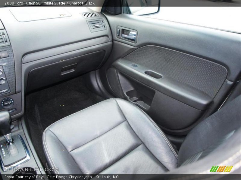 White Suede / Charcoal Black 2008 Ford Fusion SE