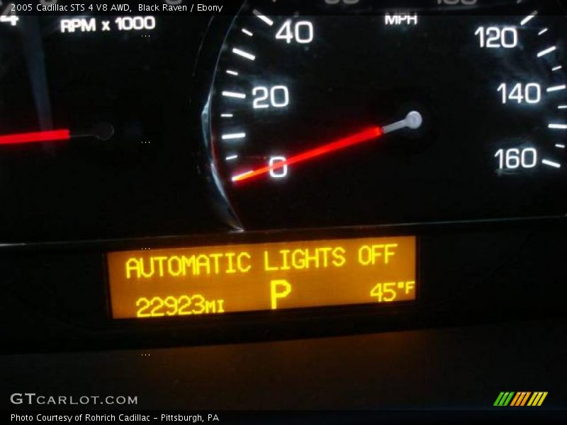 Black Raven / Ebony 2005 Cadillac STS 4 V8 AWD