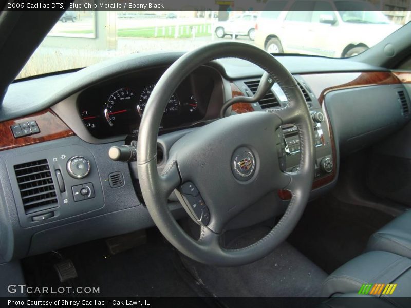Blue Chip Metallic / Ebony Black 2006 Cadillac DTS