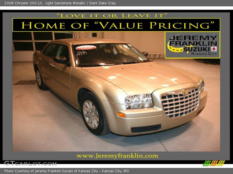 Light Sandstone Metallic / Dark Slate Gray 2008 Chrysler 300 LX