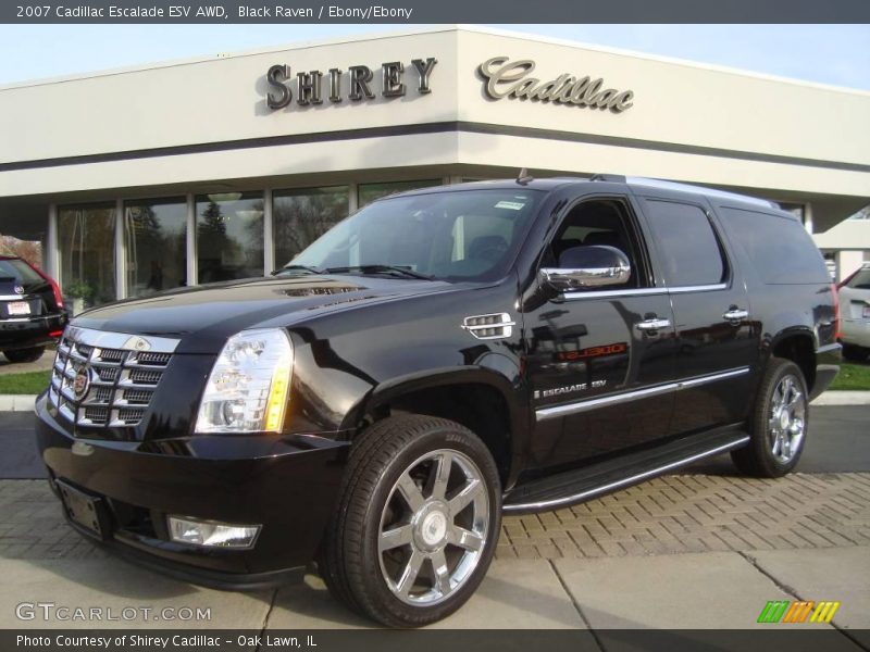 Black Raven / Ebony/Ebony 2007 Cadillac Escalade ESV AWD