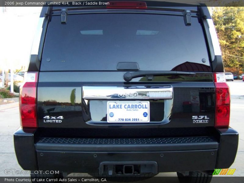 Black / Saddle Brown 2006 Jeep Commander Limited 4x4