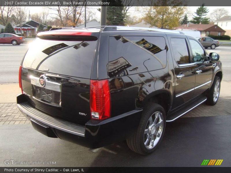 Black Raven / Ebony/Ebony 2007 Cadillac Escalade ESV AWD