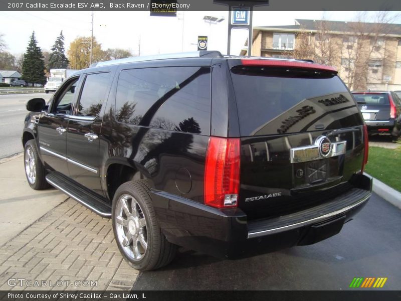 Black Raven / Ebony/Ebony 2007 Cadillac Escalade ESV AWD