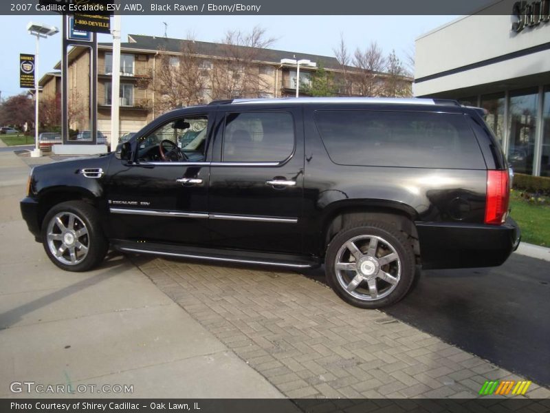 Black Raven / Ebony/Ebony 2007 Cadillac Escalade ESV AWD