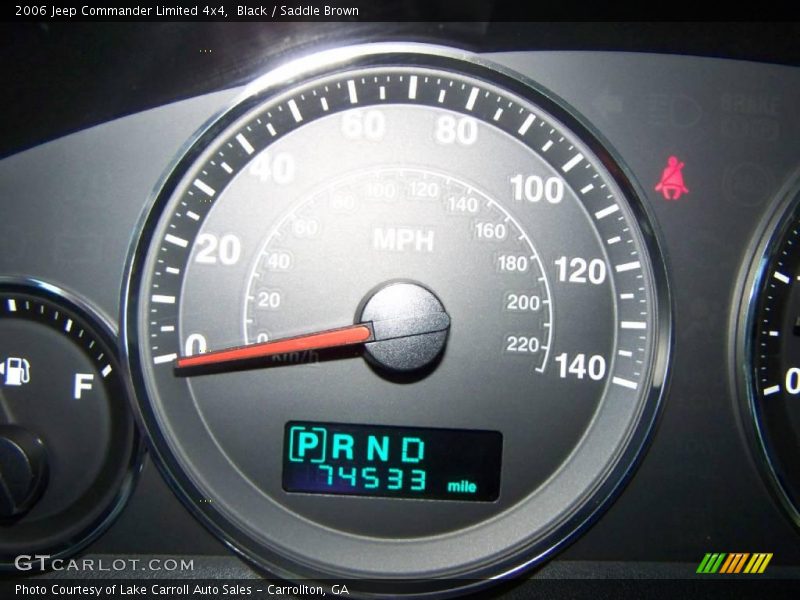Black / Saddle Brown 2006 Jeep Commander Limited 4x4