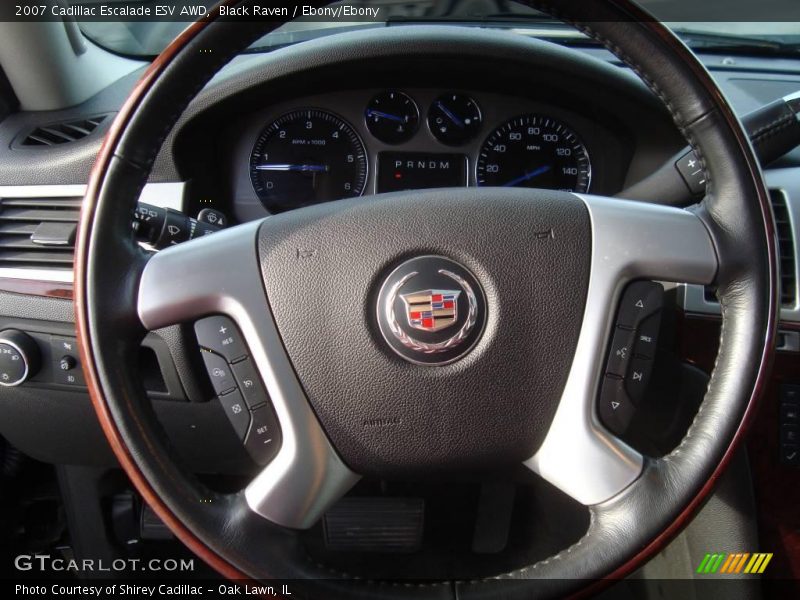 Black Raven / Ebony/Ebony 2007 Cadillac Escalade ESV AWD