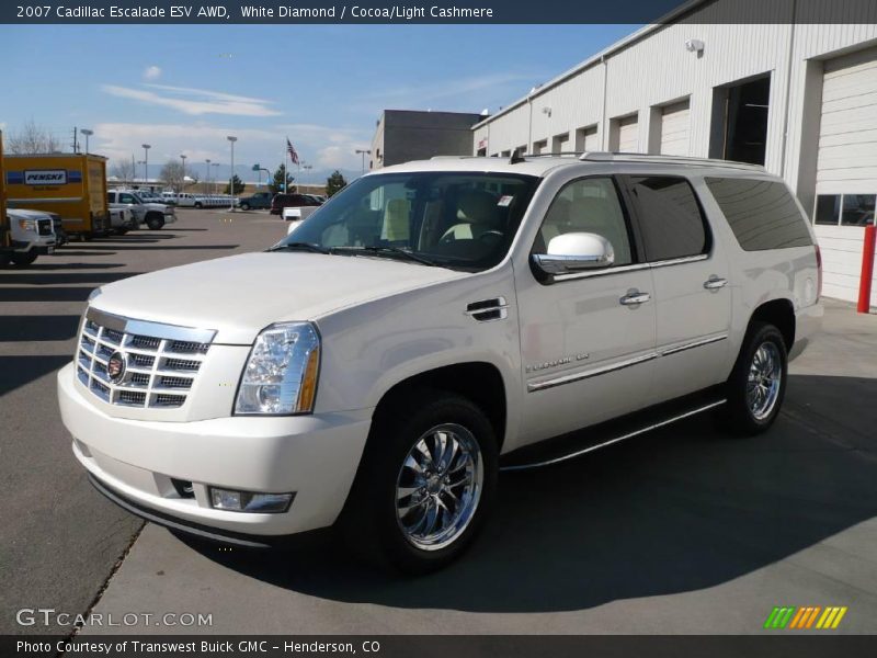 White Diamond / Cocoa/Light Cashmere 2007 Cadillac Escalade ESV AWD