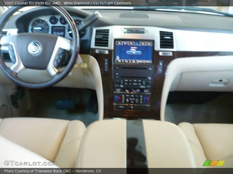 White Diamond / Cocoa/Light Cashmere 2007 Cadillac Escalade ESV AWD