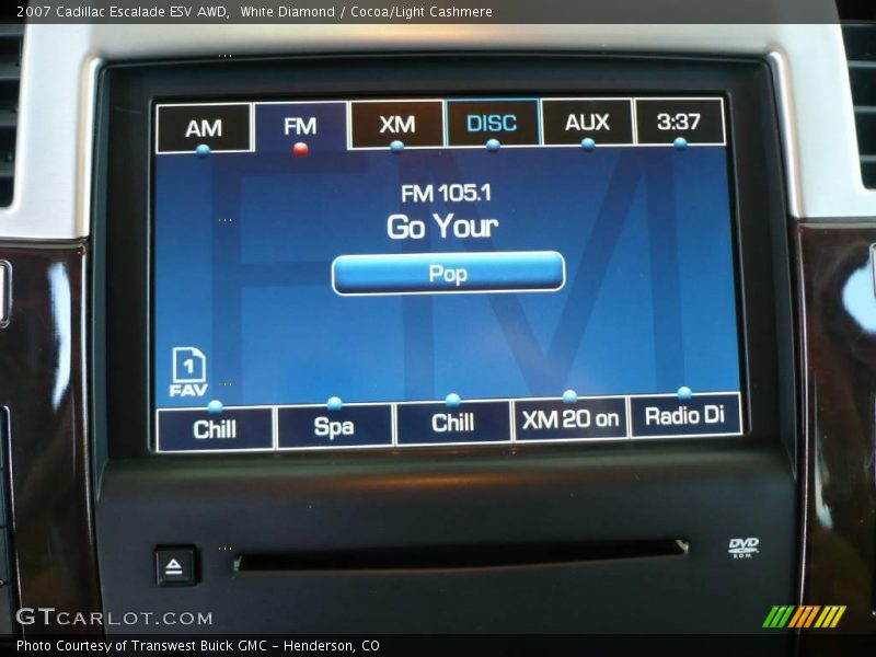 White Diamond / Cocoa/Light Cashmere 2007 Cadillac Escalade ESV AWD