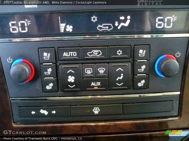 White Diamond / Cocoa/Light Cashmere 2007 Cadillac Escalade ESV AWD