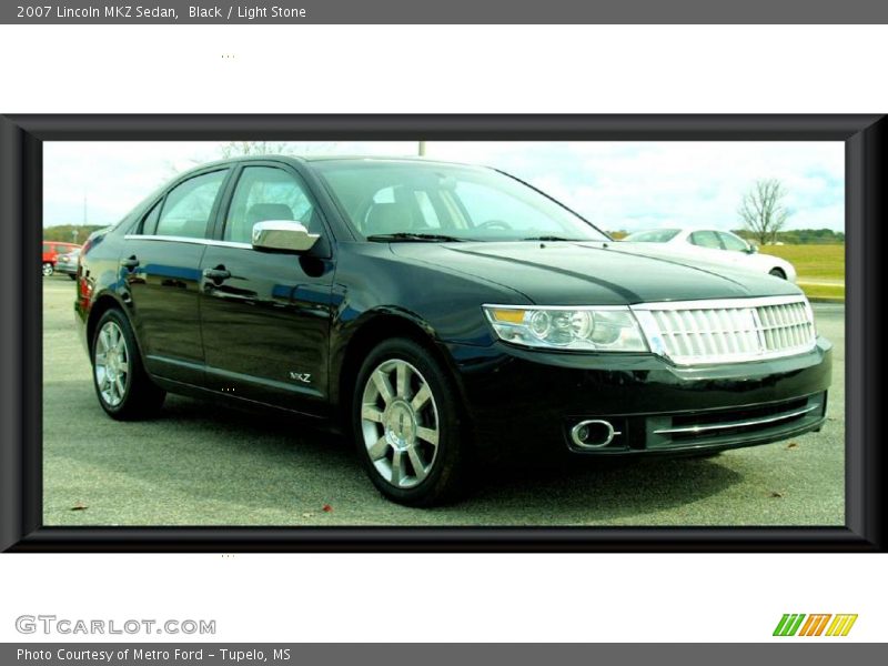 Black / Light Stone 2007 Lincoln MKZ Sedan