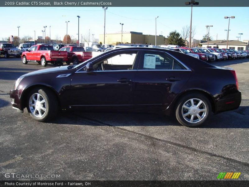 Black Cherry / Cashmere/Cocoa 2009 Cadillac CTS Sedan