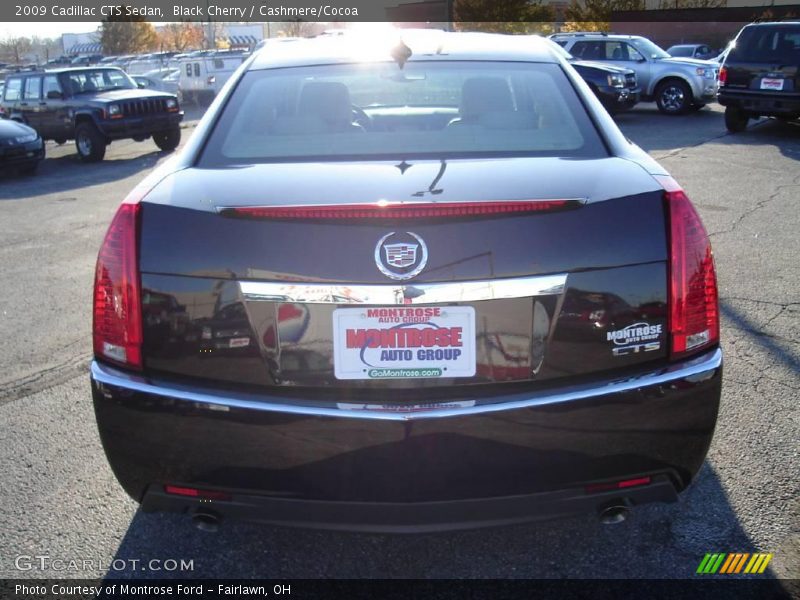 Black Cherry / Cashmere/Cocoa 2009 Cadillac CTS Sedan