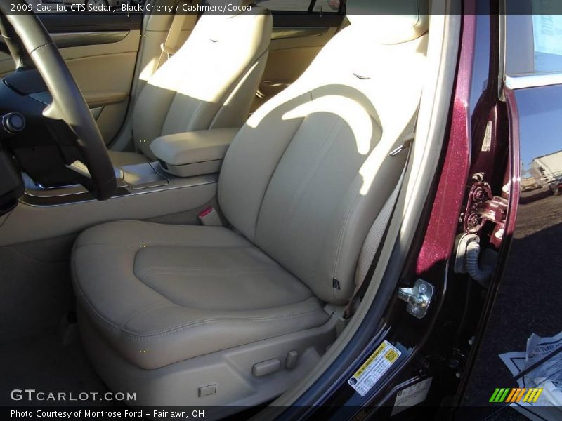 Black Cherry / Cashmere/Cocoa 2009 Cadillac CTS Sedan