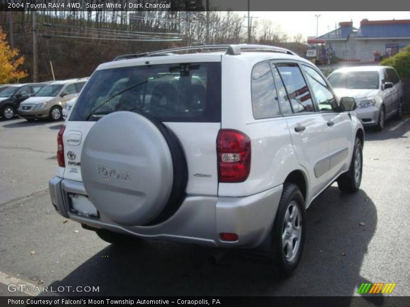 Super White / Dark Charcoal 2004 Toyota RAV4 4WD