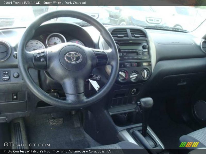 Super White / Dark Charcoal 2004 Toyota RAV4 4WD