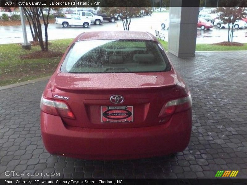 Barcelona Red Metallic / Ash 2007 Toyota Camry LE