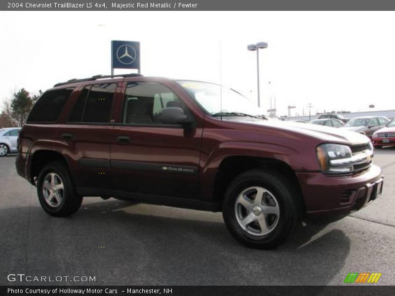Majestic Red Metallic / Pewter 2004 Chevrolet TrailBlazer LS 4x4