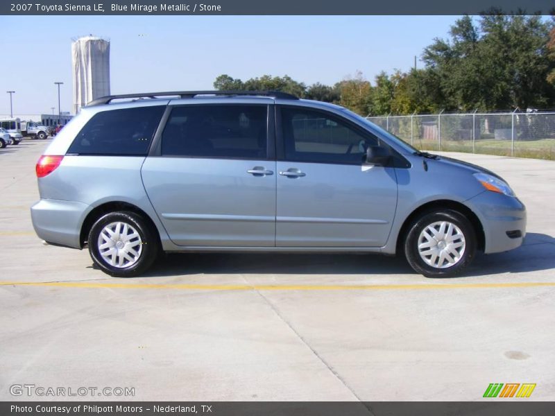 Blue Mirage Metallic / Stone 2007 Toyota Sienna LE