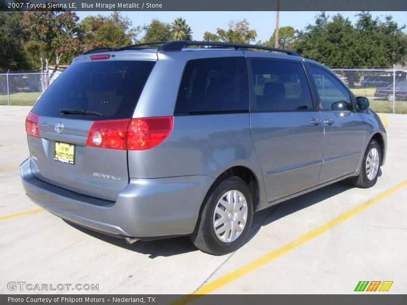 Blue Mirage Metallic / Stone 2007 Toyota Sienna LE