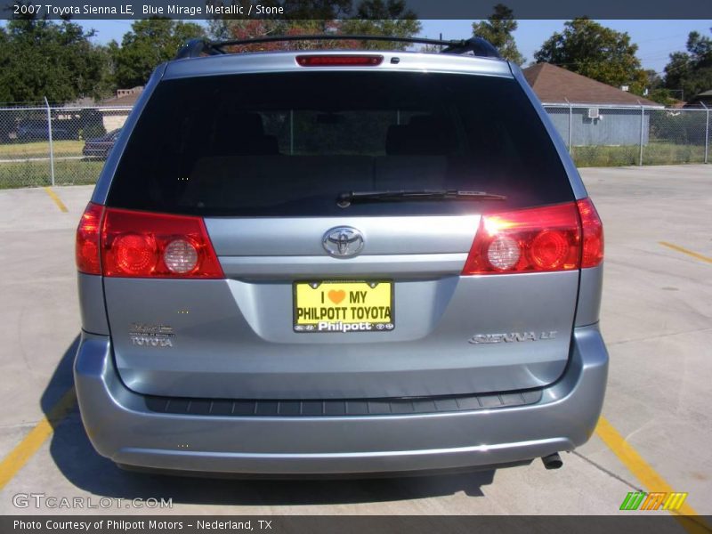 Blue Mirage Metallic / Stone 2007 Toyota Sienna LE