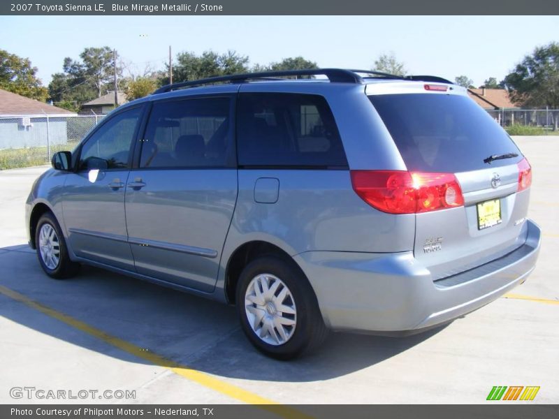 Blue Mirage Metallic / Stone 2007 Toyota Sienna LE