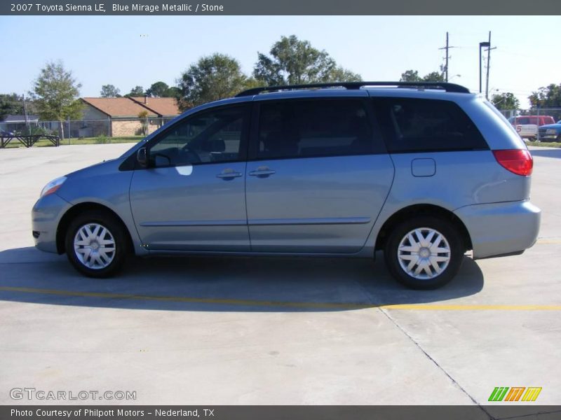 Blue Mirage Metallic / Stone 2007 Toyota Sienna LE