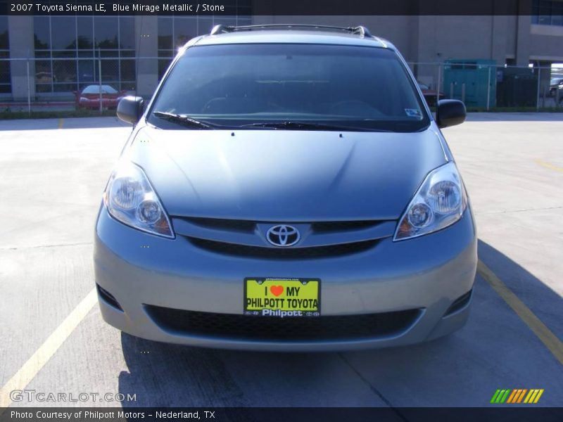 Blue Mirage Metallic / Stone 2007 Toyota Sienna LE