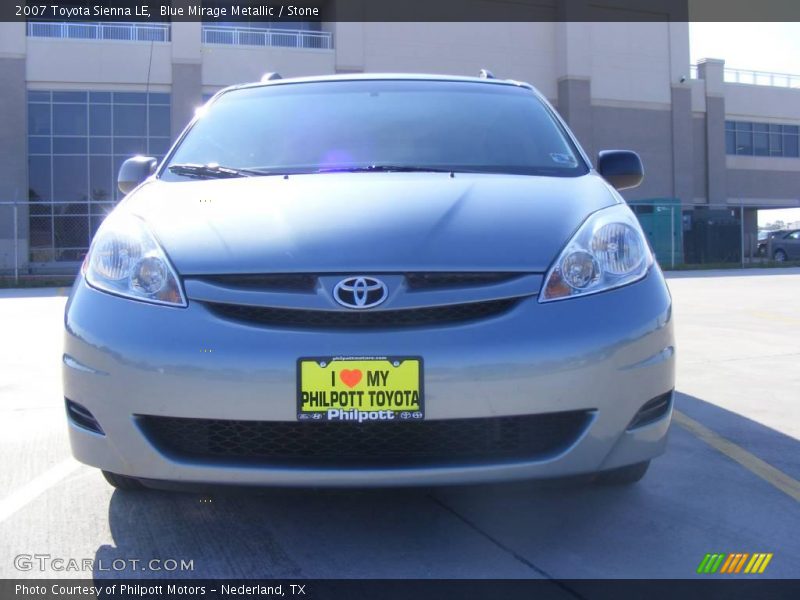 Blue Mirage Metallic / Stone 2007 Toyota Sienna LE