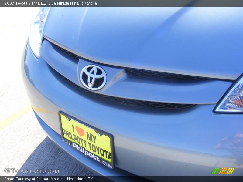 Blue Mirage Metallic / Stone 2007 Toyota Sienna LE