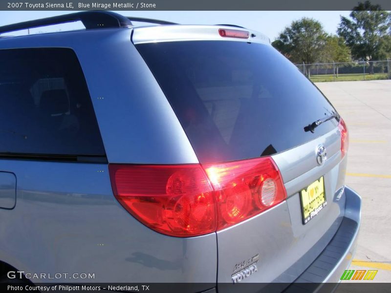 Blue Mirage Metallic / Stone 2007 Toyota Sienna LE
