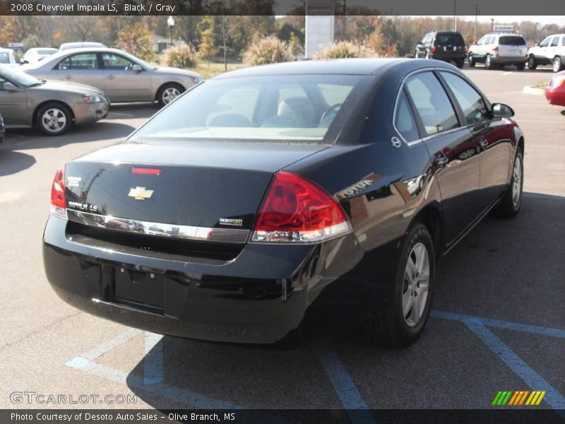 Black / Gray 2008 Chevrolet Impala LS