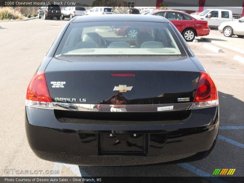 Black / Gray 2008 Chevrolet Impala LS