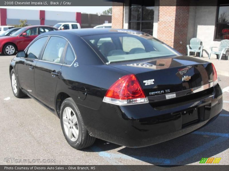 Black / Gray 2008 Chevrolet Impala LS