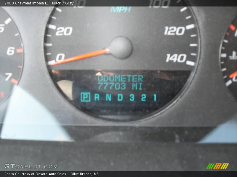 Black / Gray 2008 Chevrolet Impala LS