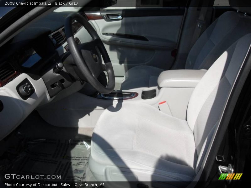 Black / Gray 2008 Chevrolet Impala LS