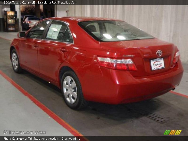 Barcelona Red Metallic / Ash 2009 Toyota Camry LE