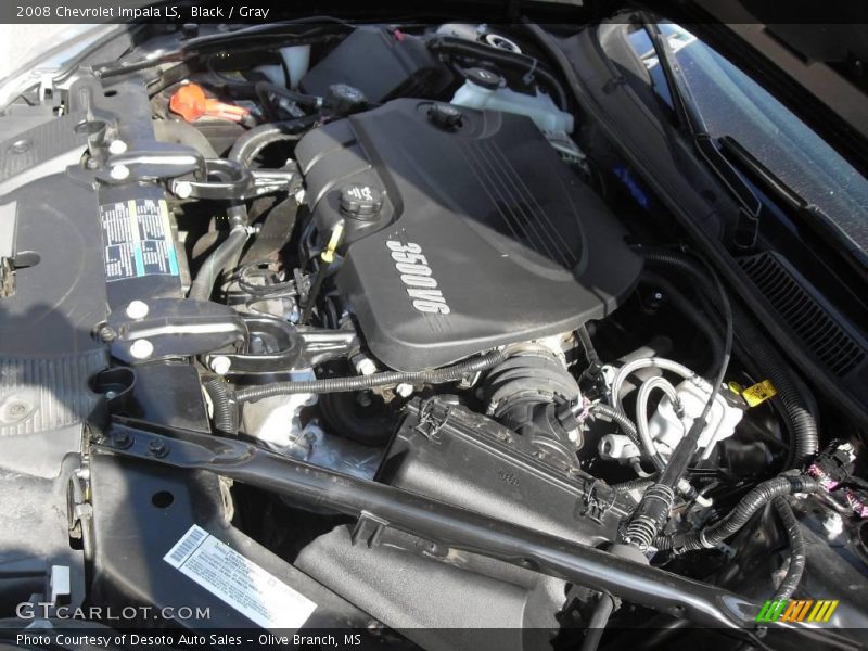 Black / Gray 2008 Chevrolet Impala LS