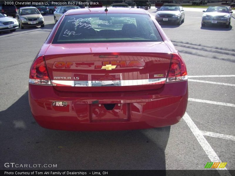 Precision Red / Ebony Black 2008 Chevrolet Impala LS