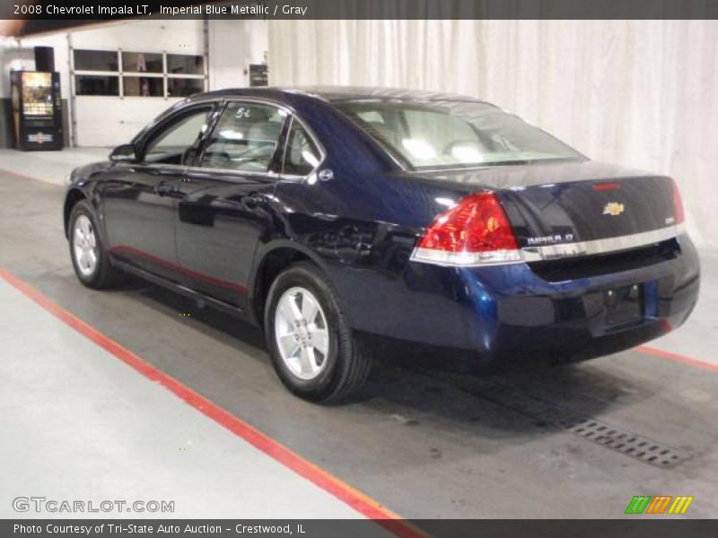 Imperial Blue Metallic / Gray 2008 Chevrolet Impala LT